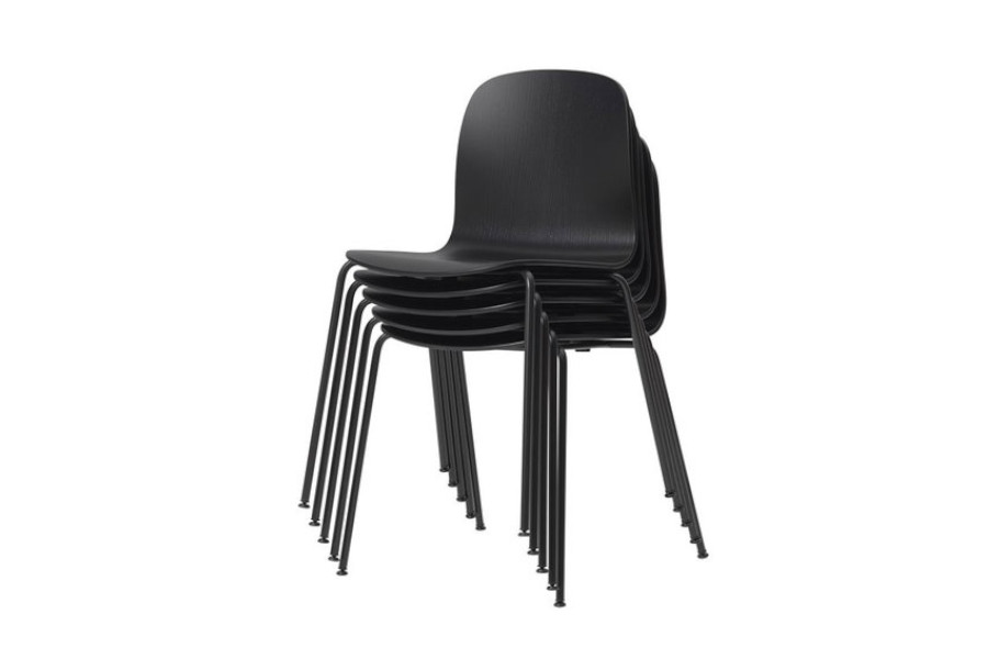 zwarte stoel stapelbaar