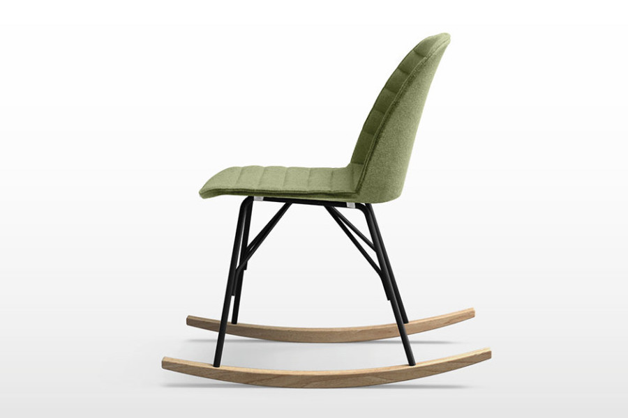 moderne schommelstoel groen