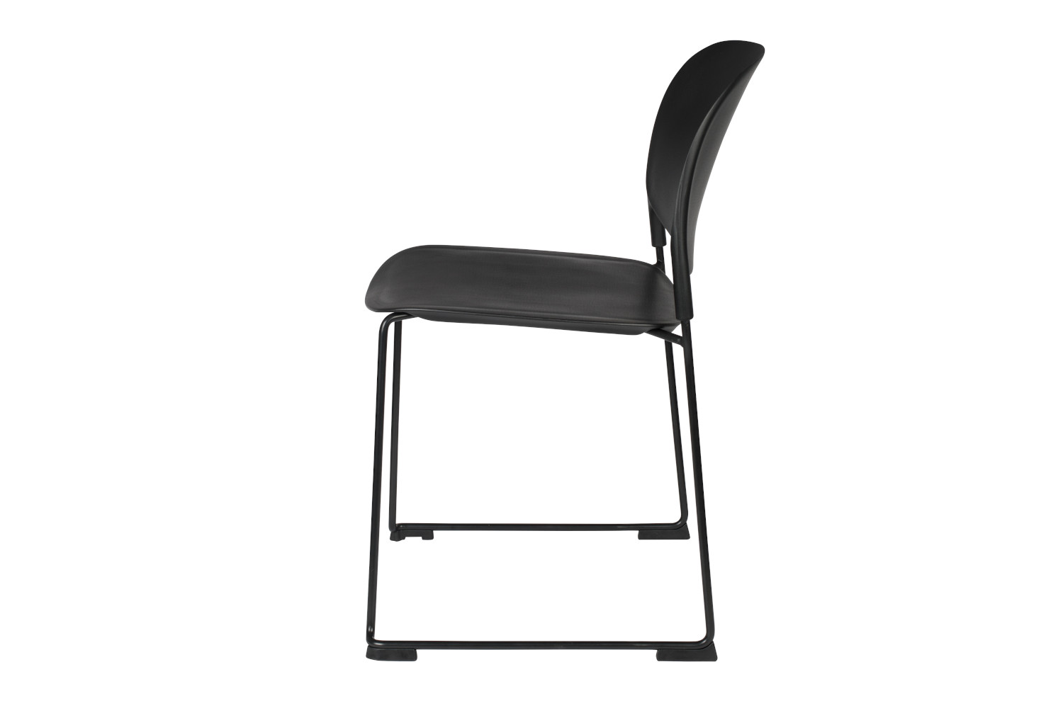 zwarte slede stoel